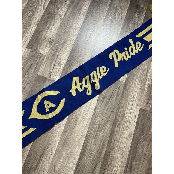 UC Davis Aggies Sports Scarf Gold Blue # Go Ags Aggie Pride Bubly - Picture 4 of 7